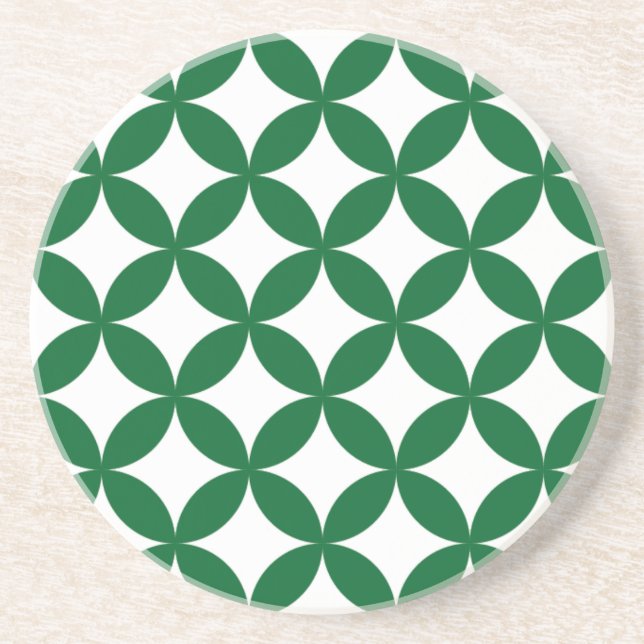Porta copos redonda Green Shippo - Tradicional jap (Frente)