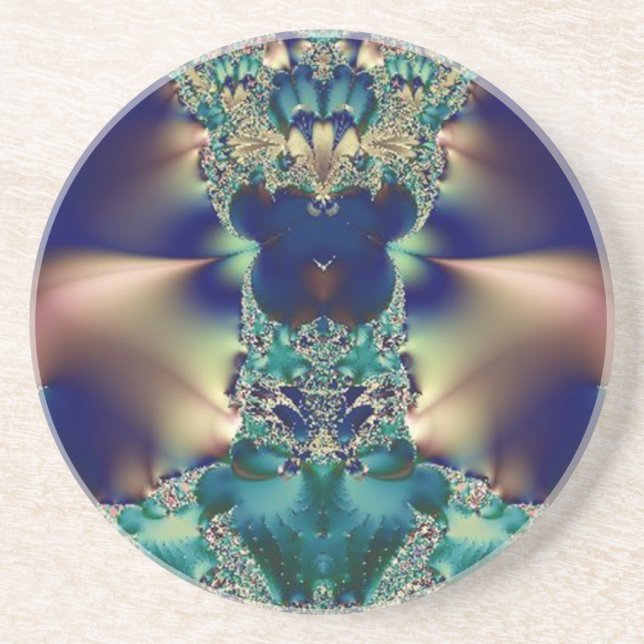 Porta-copos Regal Blue e Dourado (Frente)