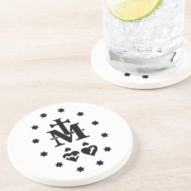 Porta-copos Religião da Medalha Miraculosa da Mary Católica (Criador carregado)