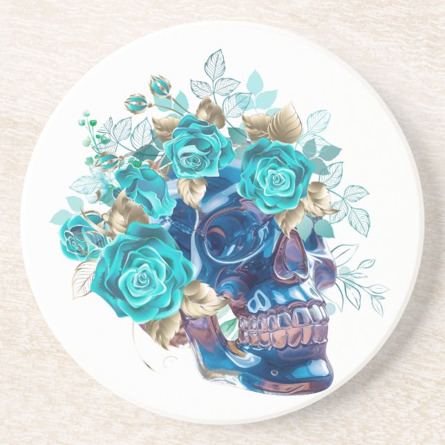 Porta-copos Requiem Flor Azul (Frente)