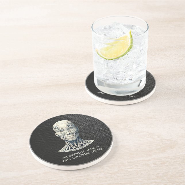 Porta-copos RESPOSTA IMPERFEITA Ronda de Sandstone (Lateral)