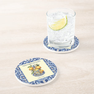 Porta-copos Restaurante Italiano Limoncello Azulejo Siciliano