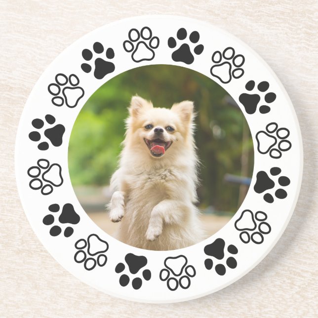 Porta-copos Retrato canino comumizável para cães (Frente)