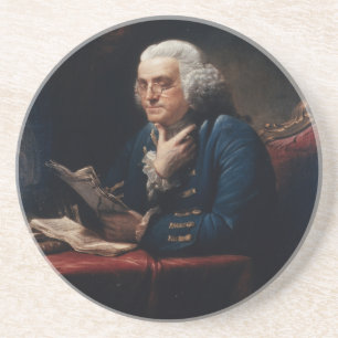 Porta-copos Retrato de Benjamin Franklin, Pai Fundador