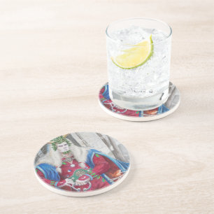 Porta-copos Retrato Detalhado do Rei Holly