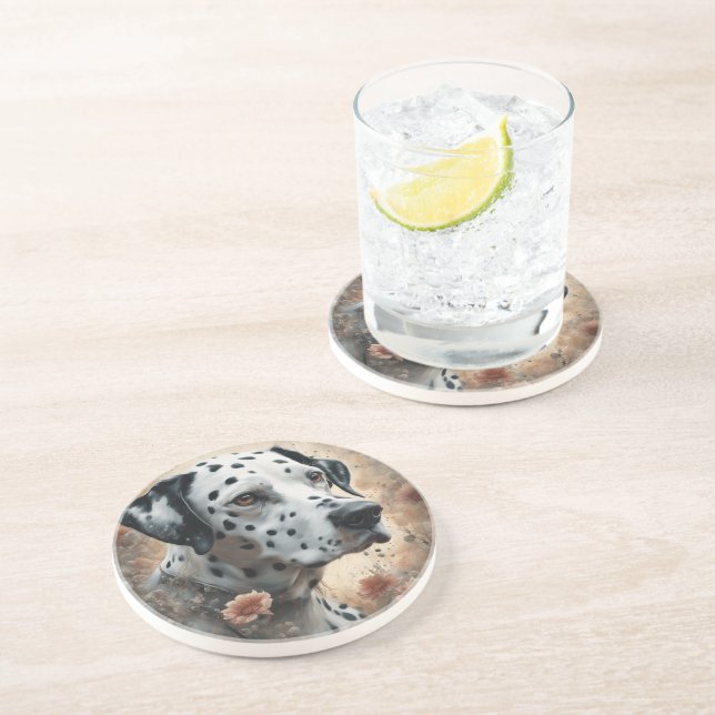 Porta-copos Retratos de Raça de Cachorro Flor 3 (Lateral)