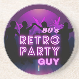 Porta-copos Retro 80s Disco Dance Party Neon Purple Funky