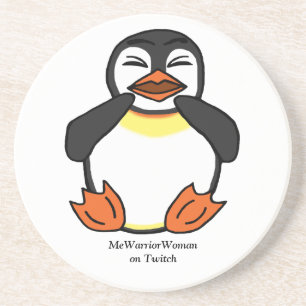 Porta-copos Rindo de Pinguim, MmeGuerreiraMulher no Twitch