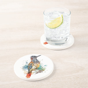 Porta-copos Roadrunner, aquarela