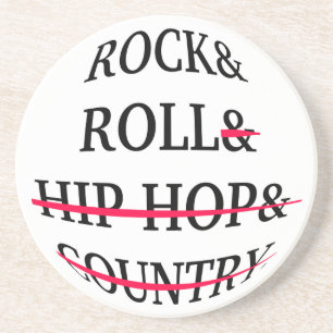 Porta-copos Rock and Roll Text