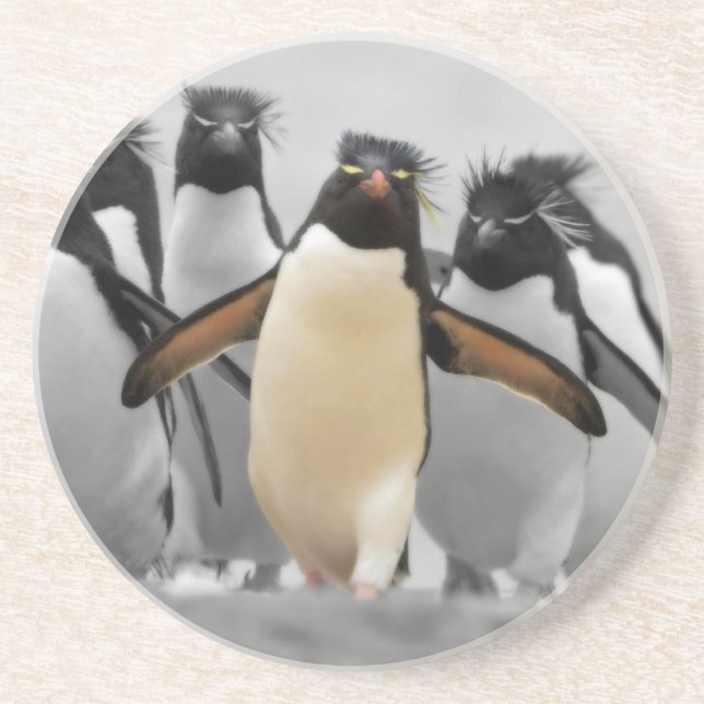 Porta-copos Rockhopper Penguins (Frente)
