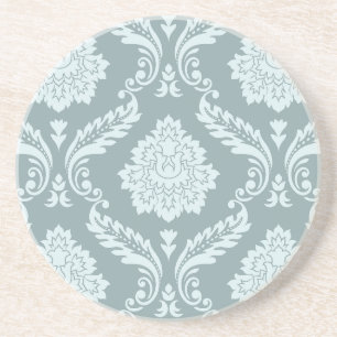 Porta-copos Rococo Damask Grande Padrão Azul Ovo de Pato+Turqu