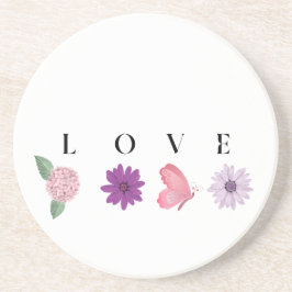 Porta-copos Romantic Floral Love Gift 