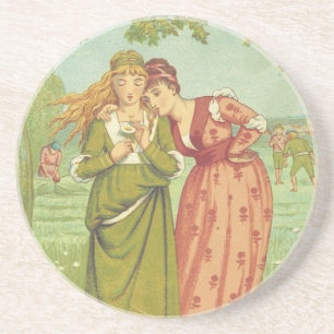 Porta-copos Romântico Elegante Vintage Dia dos Namorados, Era
