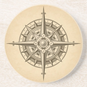 Porta-copos Rosa de Compass com Vintage