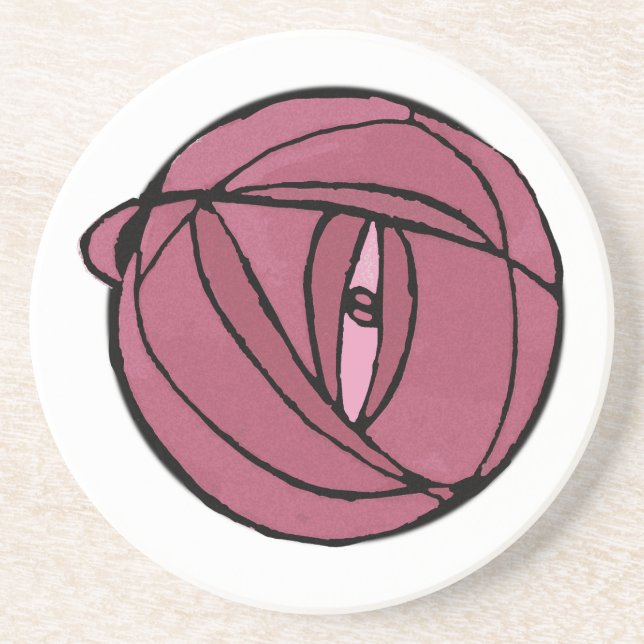 Porta-copos Rosa Pink Glasgow (Frente)