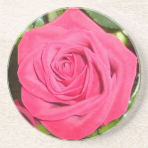 porta copos rosa vermelha