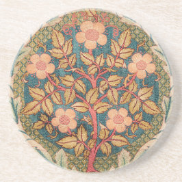 Porta-copos Rosa Wreath Embroiderme Design por William Morris