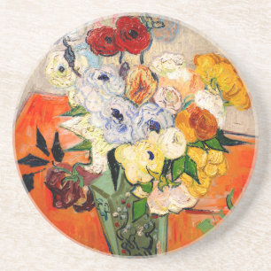 Porta-copos Rosas Van Gogh e Anemones