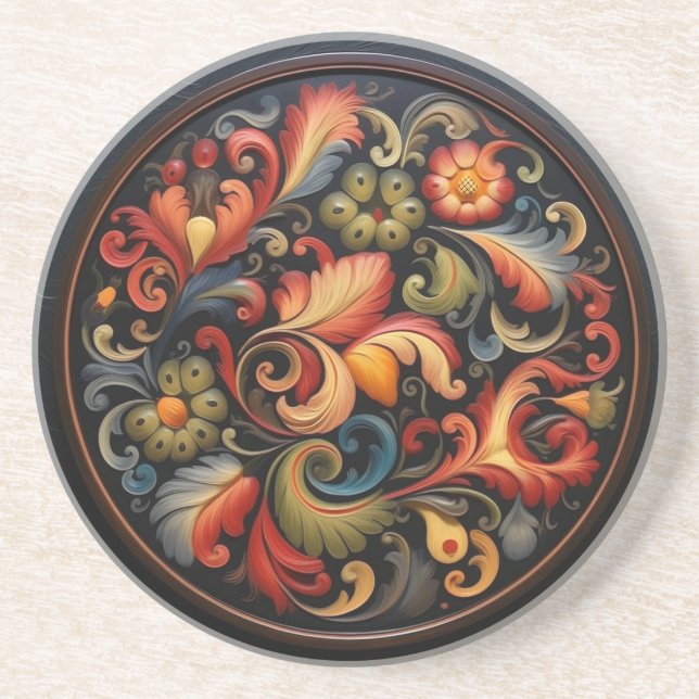 Porta-copos RosePintura Moderna 4 de 6 (Frente)