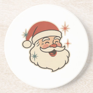 Porta-copos Rosto Retro do Papai Noel – Festa de Natal Vintage