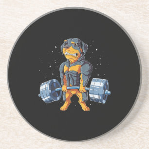 Porta-copos Rottweiler Levantando o Engraçado Homens Fitnes