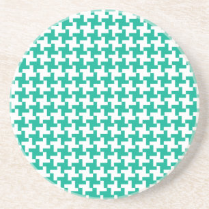 Porta copos Round Sandstone, Dogtooth Verde Emeral