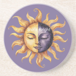 Porta-copos Roxo Dourado Brilha Sol Forte