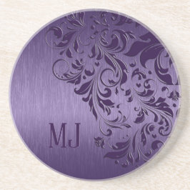 Porta-copos Roxo Metálico Roxo Lace Roxo de Alumínio