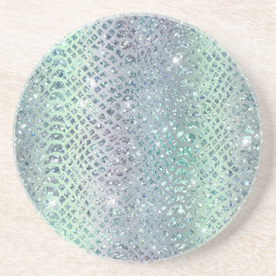 Porta-copos Roxo Verde Mentolado Estampa de Cobra