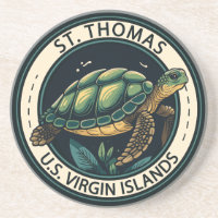 Rua Thomas U.S. Virgin Islands Turtle Crachá