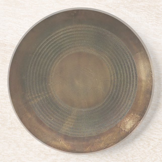 Porta copos rústica do metal (Frente)