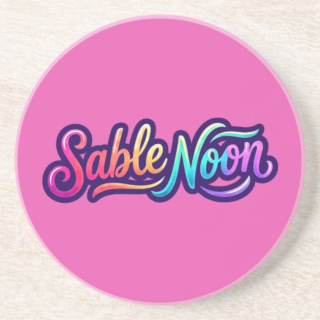 Porta-copos Sable Noon - Logotipo Básico (Frente)