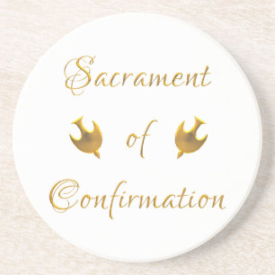 Porta-copos Sacramento ouro de Eucharist Host e Chalice