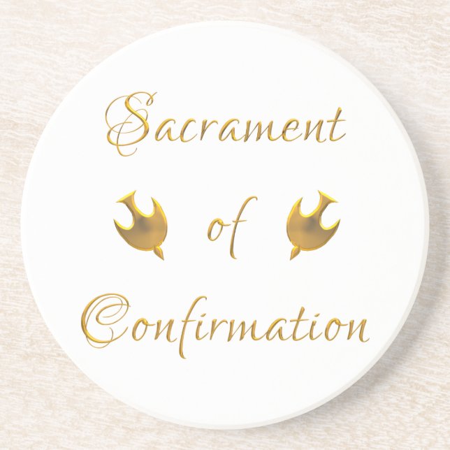 Porta-copos Sacramento ouro de Eucharist Host e Chalice (Frente)