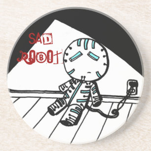 Porta copos Sad Robot