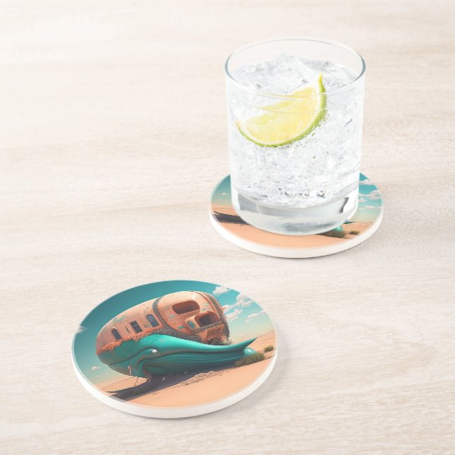 Porta-copos Sala de baleias do deserto (Lateral)