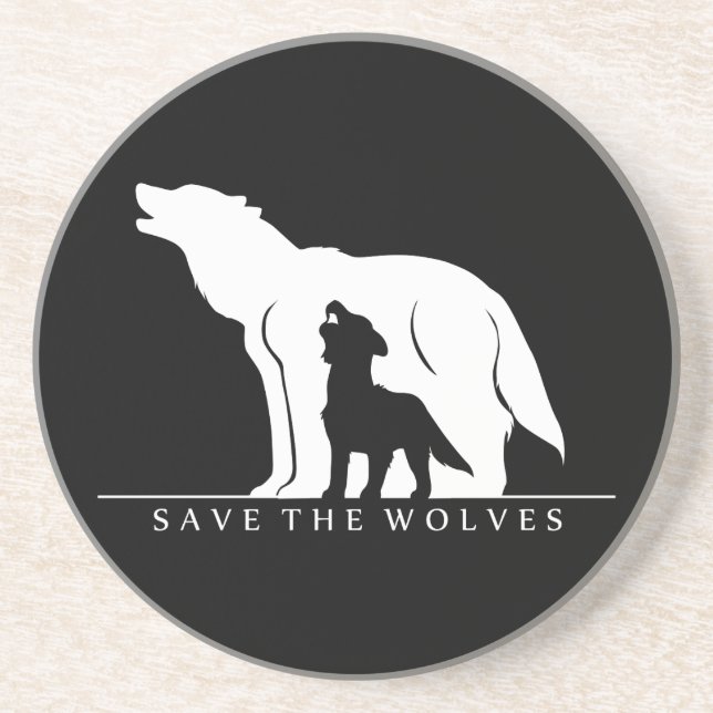 Porta-copos Salve os Lobos (Frente)