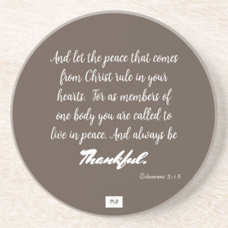 Porta copos Sandstone agradecida