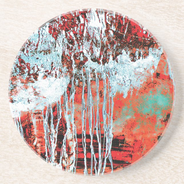 Porta-copos Sandstone Coaster – Corrosion Pulse (Frente)