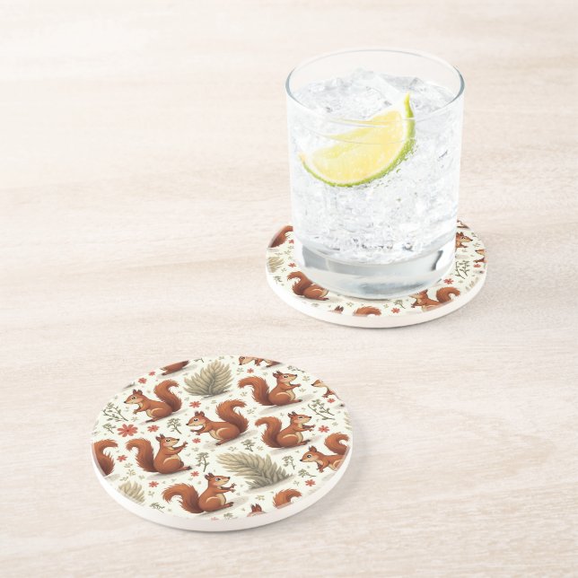 Porta copos Sandstone de Esquilo (Lateral)