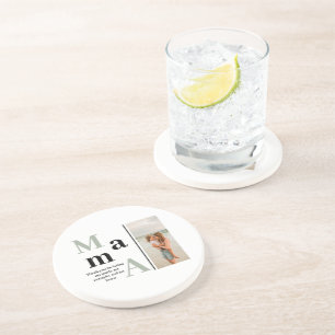 Porta copos Sandstone de Fotografia e Mensagem Per