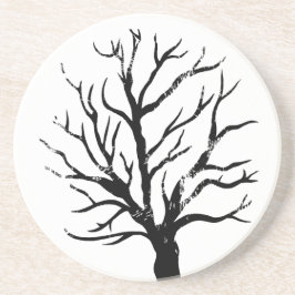 Porta copos Sandstone de Impressão da Árvore Autum