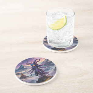 Porta copos Sandstone de Octopus no Espaço Roxo