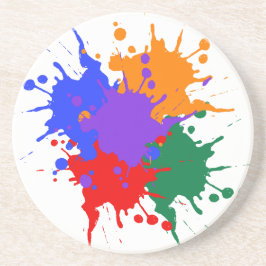 Porta copos Sandstone de Pintura Splatter