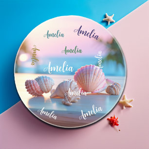 Porta-copos Sandstone Elegante de Praia de Verão Personalizada