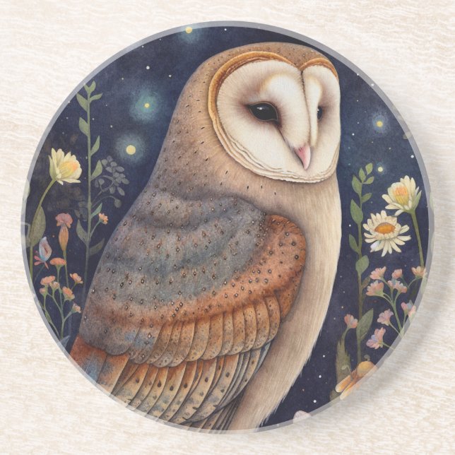 Porta copos Sandstone Midnight Owl (Frente)