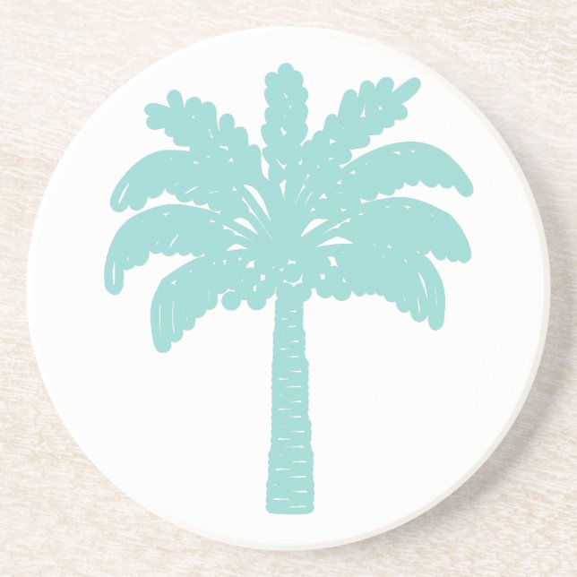 Porta copos Sandstone Palm Tree (Frente)