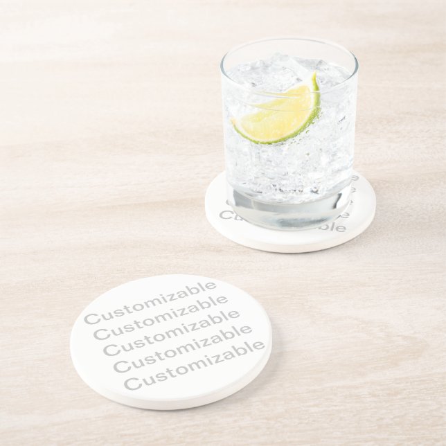 Porta copos Sandstone personalizável (Lateral)