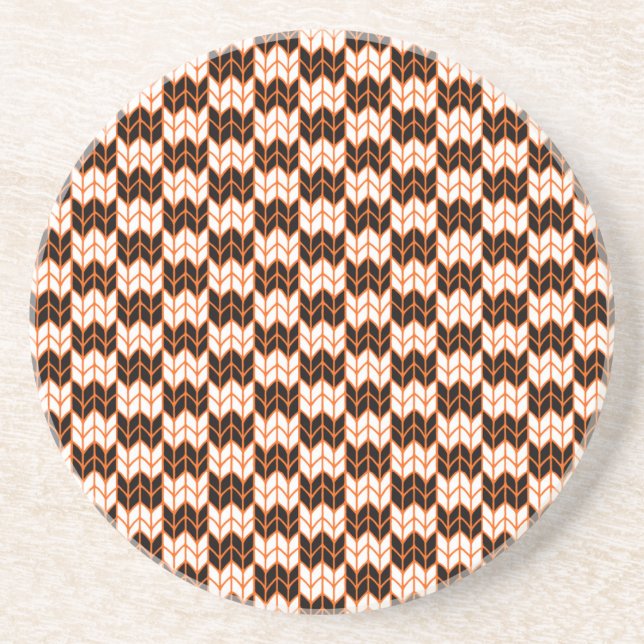 PORTA COPOS Sandstone redonda do KNIT Round de VER (Frente)